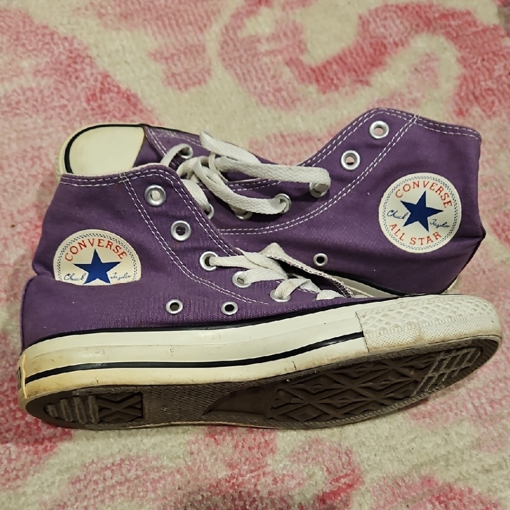 Converse Purple High-Top Sneakers